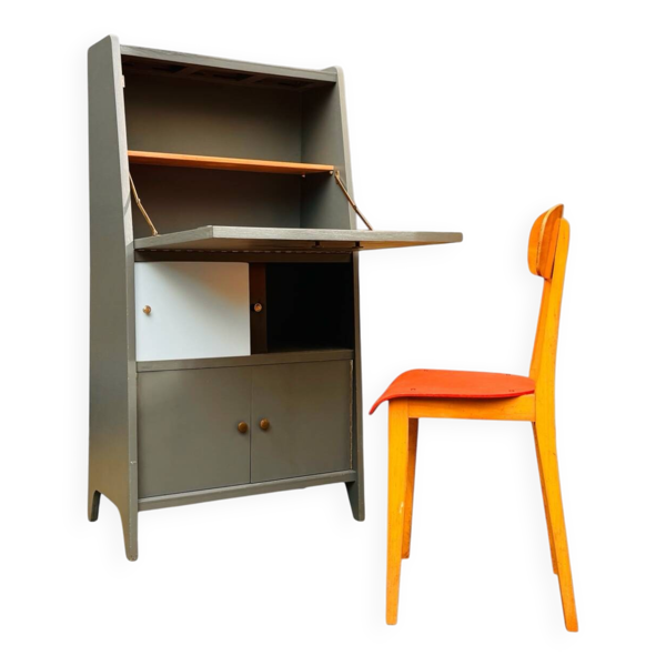 Bureau secrétaire 60´s et sa chaise
