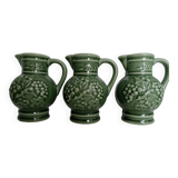 Set of 3 wine pitchers
