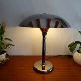Mushroom lamp design chrome metal 48 cm