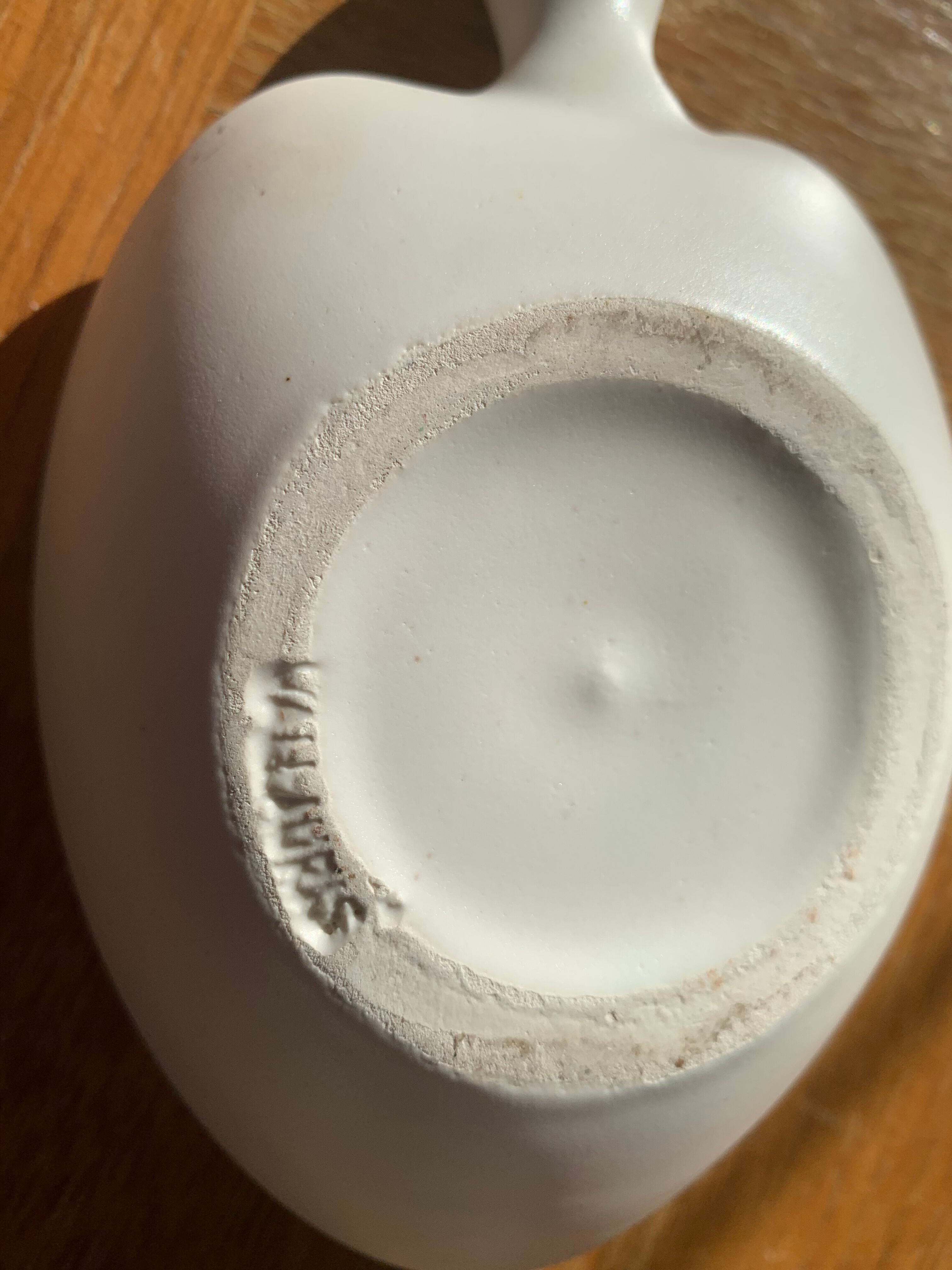 Vintage vallauris enamelled ceramic apple cup