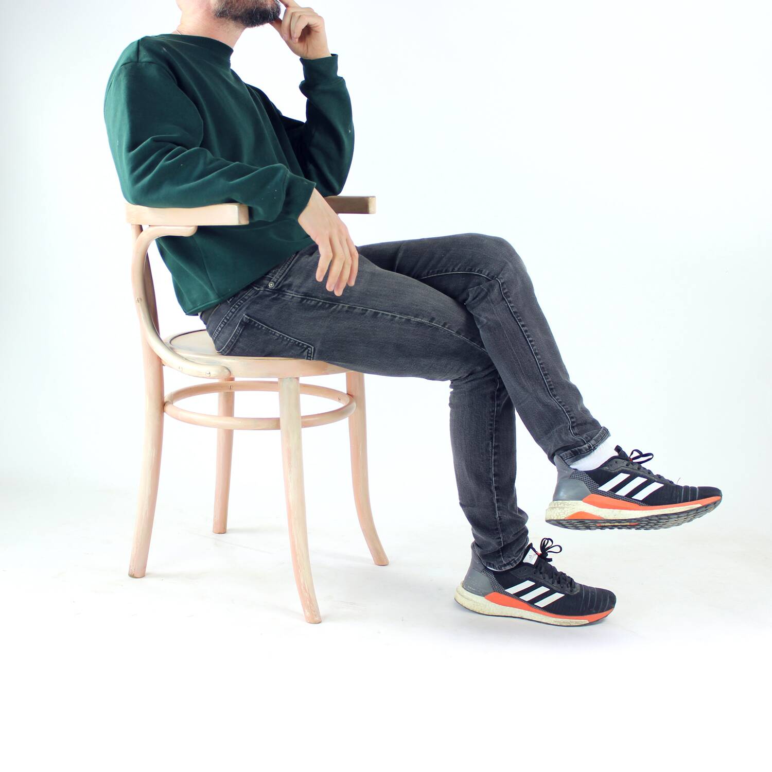 Vintage Bistro Chair in Pink, Czechoslovakia 1950s