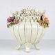 Ceramic vase with flowers, Italy, 1950s