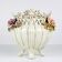 Ceramic vase with flowers, Italy, 1950s