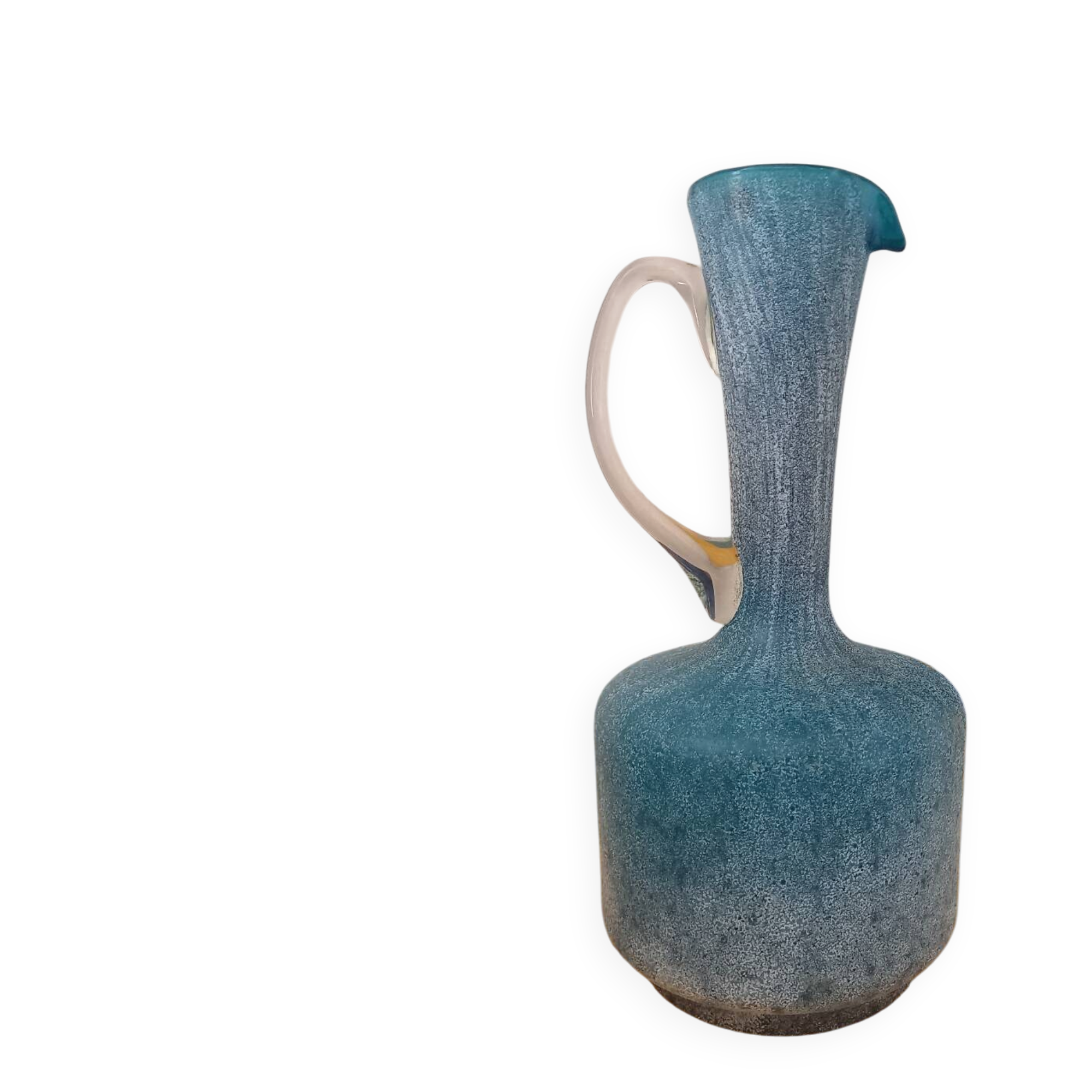 Blue glass carafe