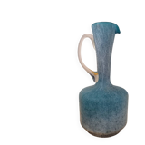 Blue glass carafe