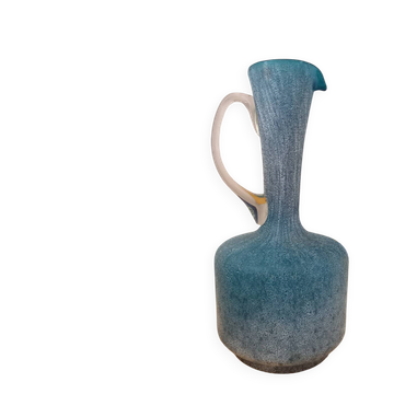 Blue glass carafe