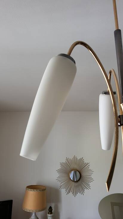 Vintage three-branch light fixture