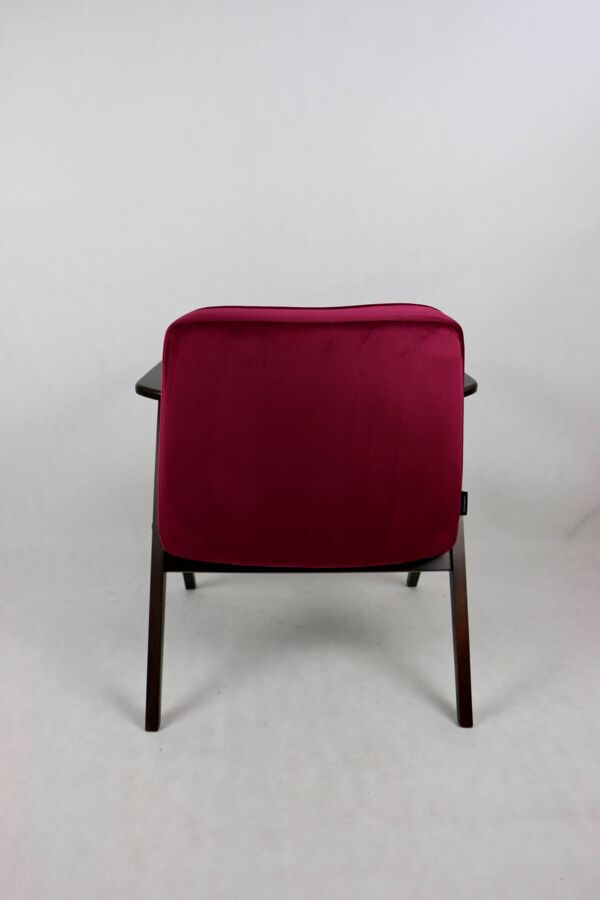 Fauteuil Lapin Framboise Bordeaux par Józef Chierowski