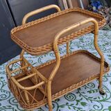 Bamboo serving cart