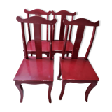 Asian style chairs set of 4