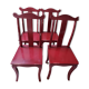 Chaises style asiatique lot de 4