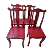 Chaises style asiatique lot de 4