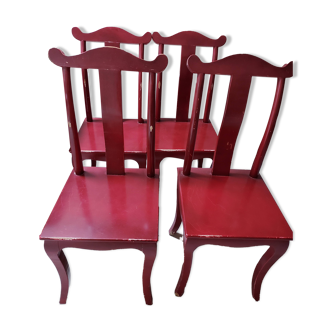 Chaises style asiatique lot de 4