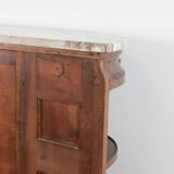 Half-moon shaped serving trolley