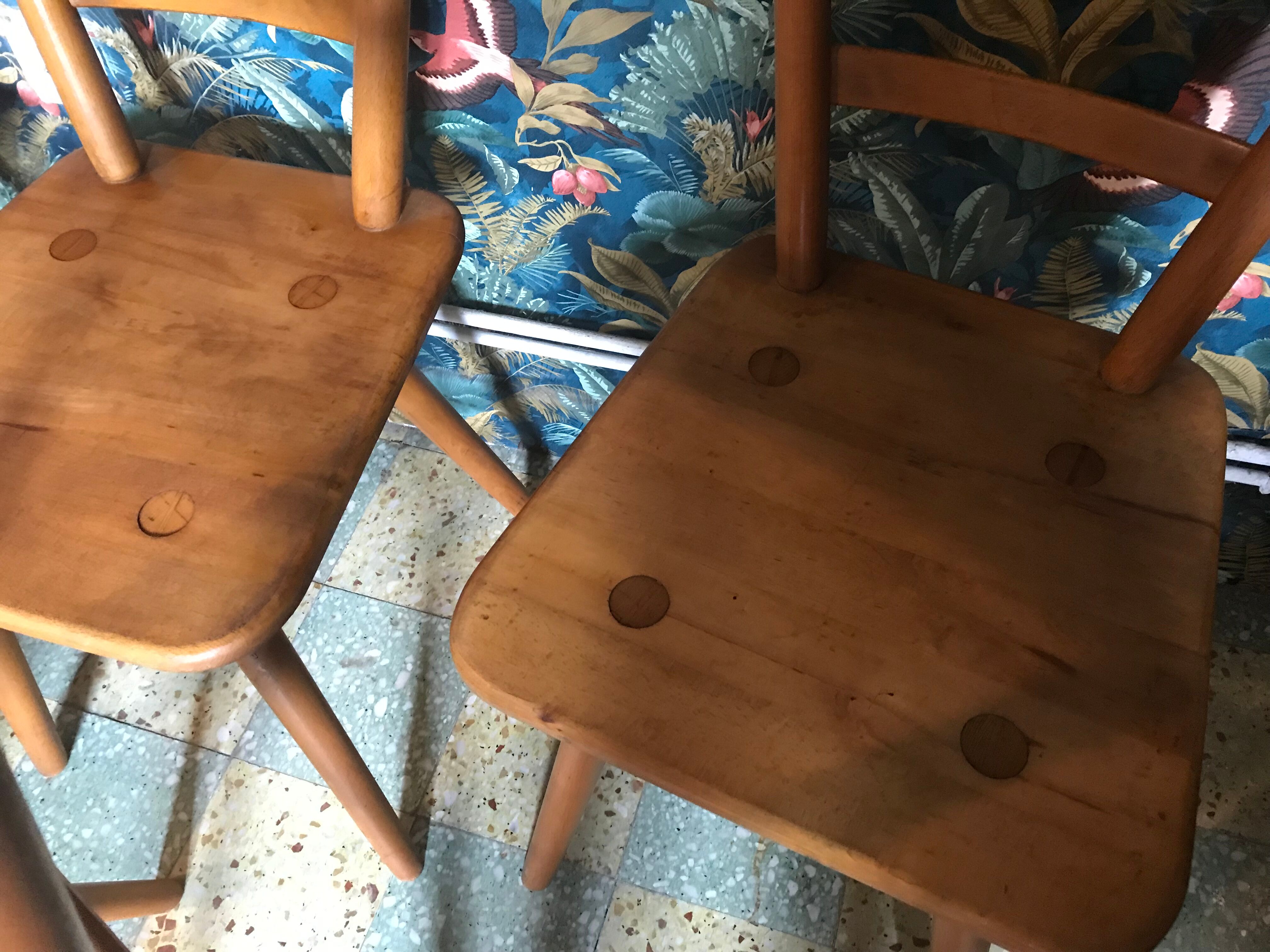 Set of 6 chairs Adolf Schneck 1940