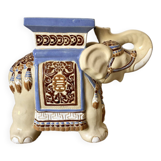 Elephant ceramic plant holder