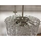 Lot de 2 lustres en verre de murano