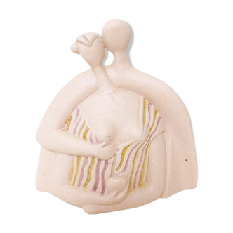 Little pink couple , ceramiche chiminazzo, 1970