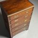 Campaign chest of drawers mahogany 19th century