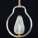 Lovely transparent Art Deco Barovier e Toso pendant light Murano glass, 1930s