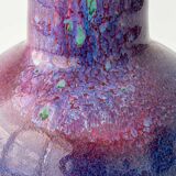 Mid-century modern table lamp by Jaap Ravelli, ceramic base and glass shade.