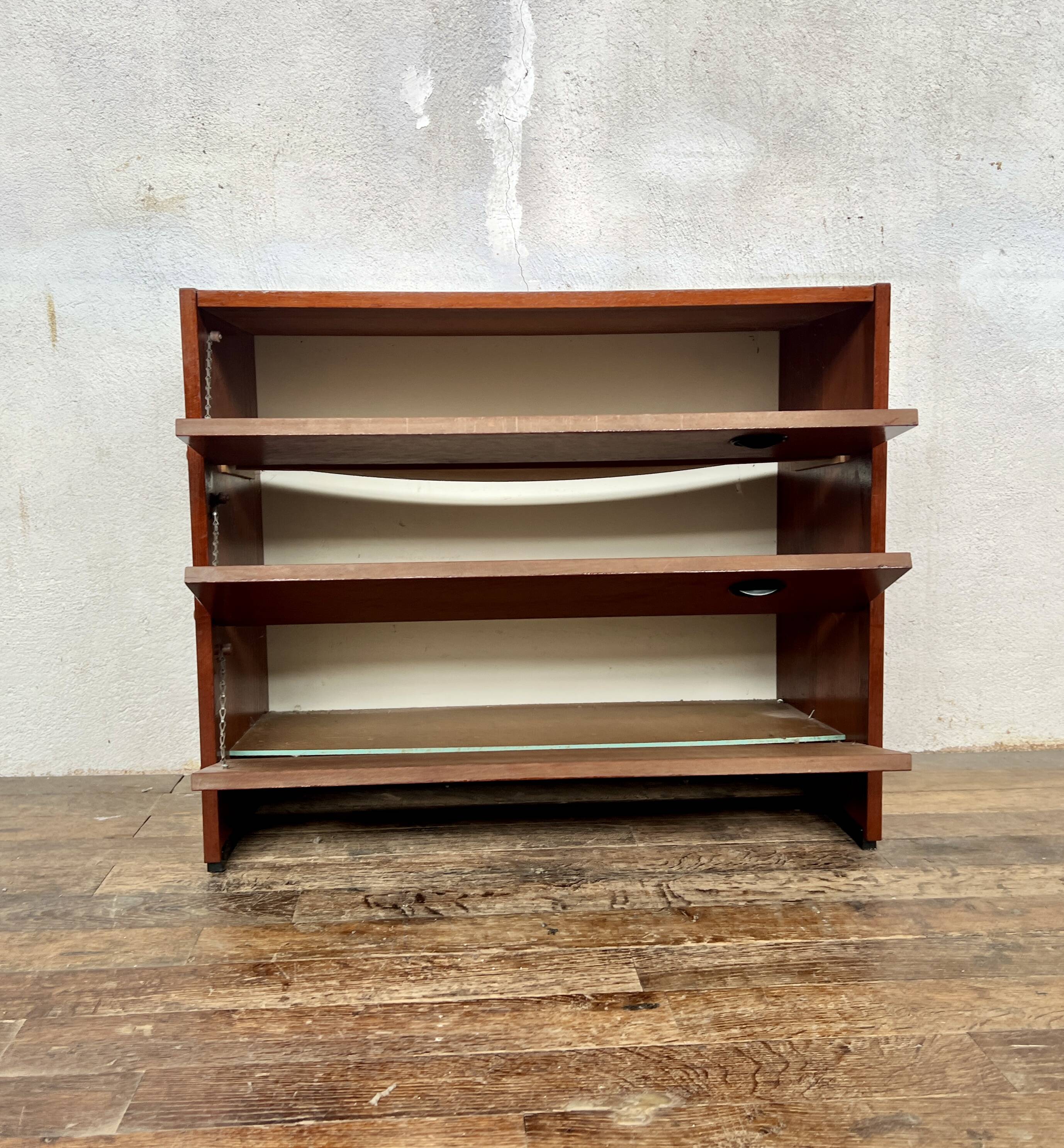 Meuble à chaussures, de rangement en teck, 1960