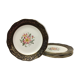 Set of 6 Dessert Plates "L'Amandinoise", model "Clématite"