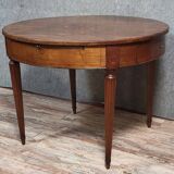 Louis XVI period marquetry bouillotte table, circa 1790-1800