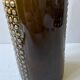 Vase "Kub 6" in olive green ceramic by Gunnar Nylund for Rörstrand, year