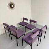6 anciennes chaises design Dieter Wäckerlin model 101 pour Idealheim 1960