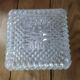 Original glass cast glass ceiling globe old vintage diamond tip