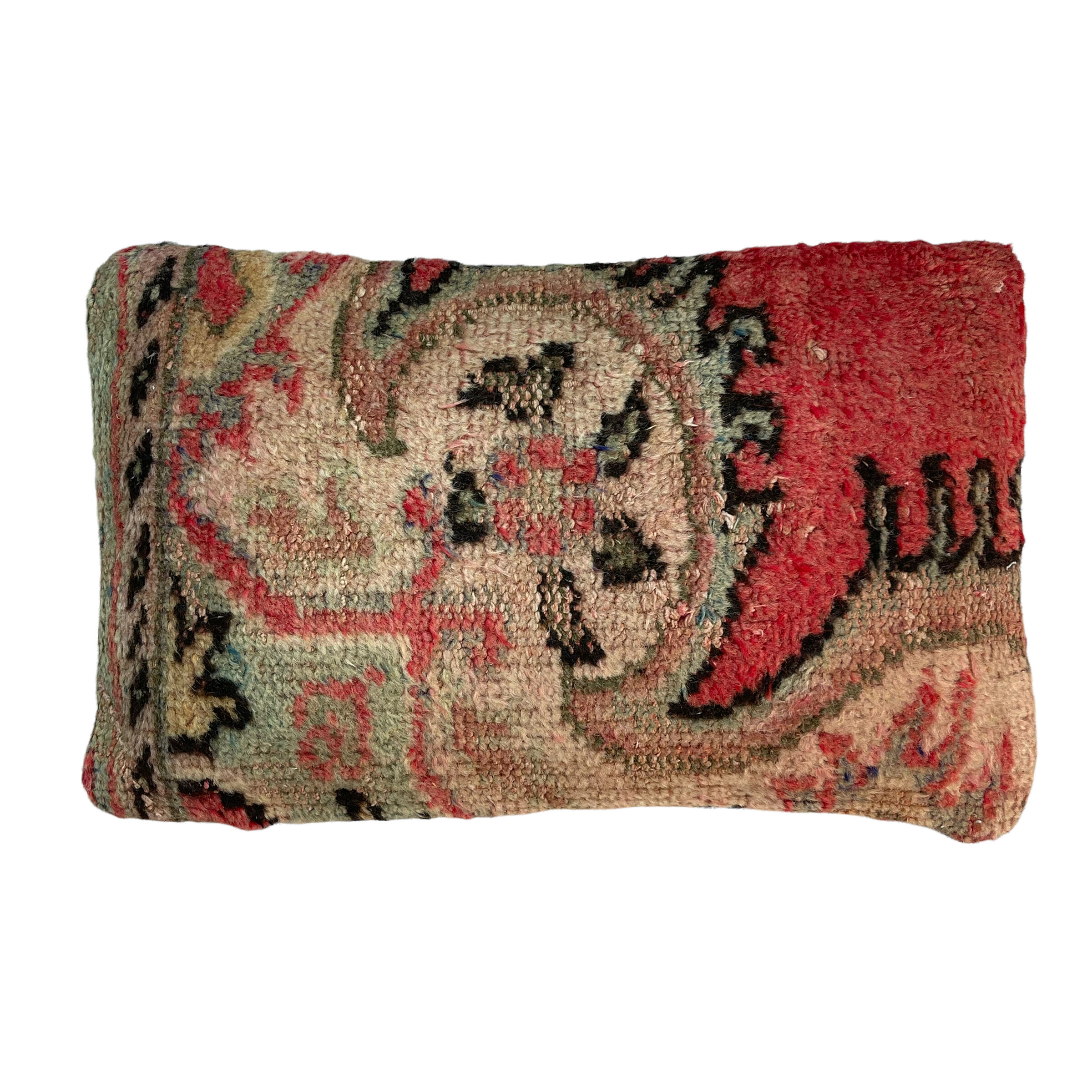 Vintage turkish rug cushion cover, 30 x 50 cm