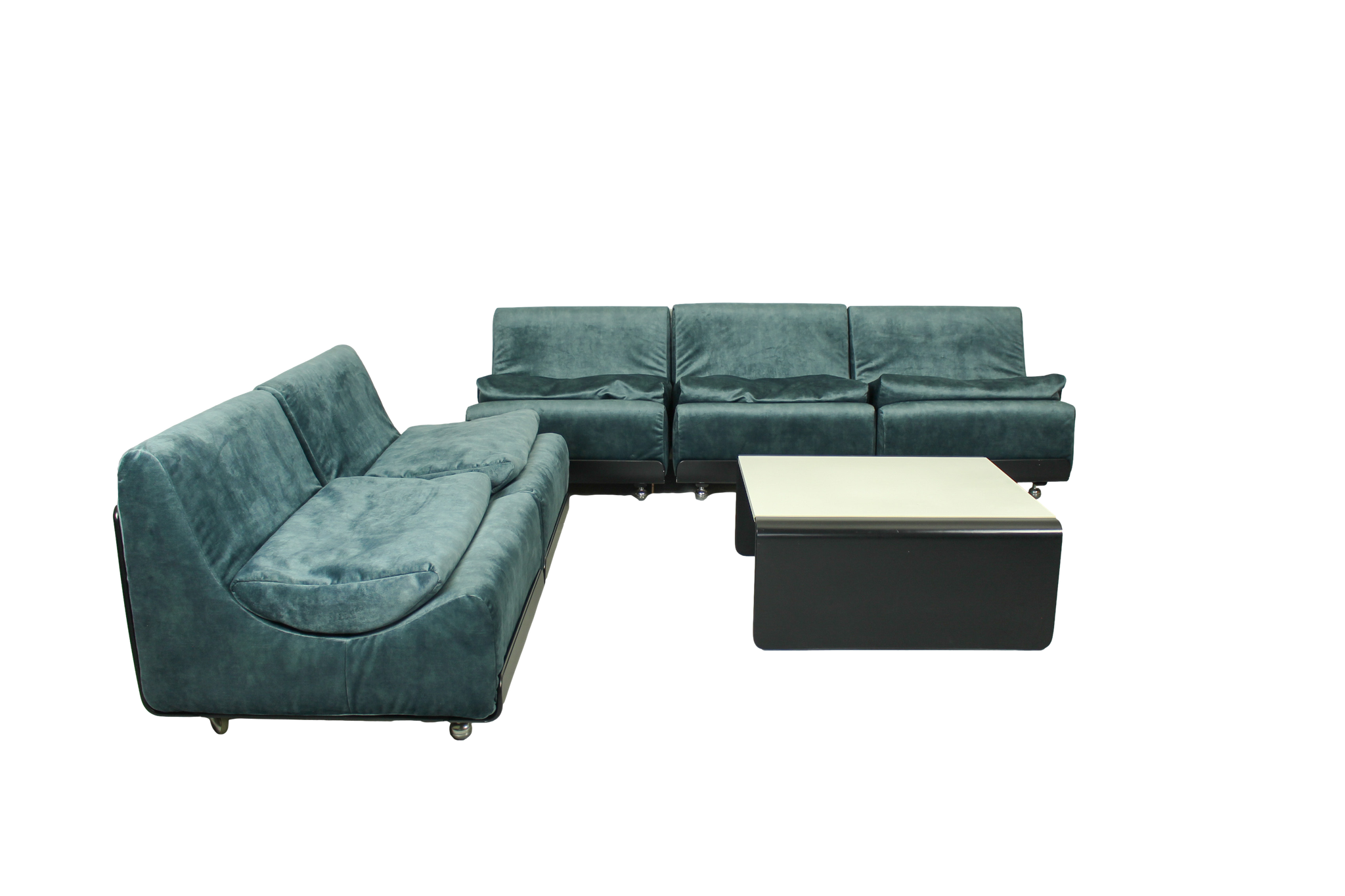 Six-part Lounge Sofa Set Orbis designed by Luigi Colani for COR, 1969