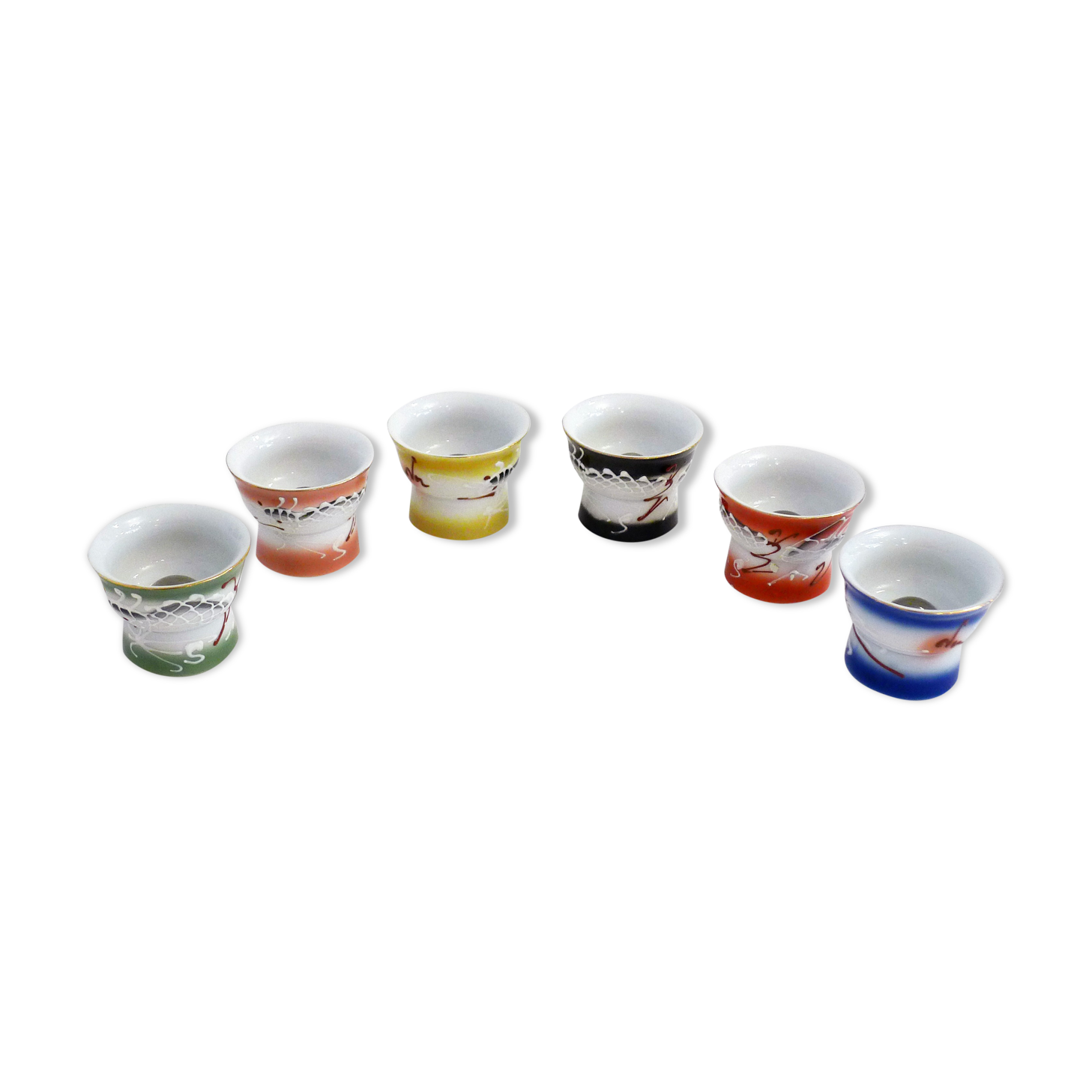 Set of 6 erotic sake glasses