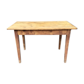 Table de ferme vintage bois naturel 1900