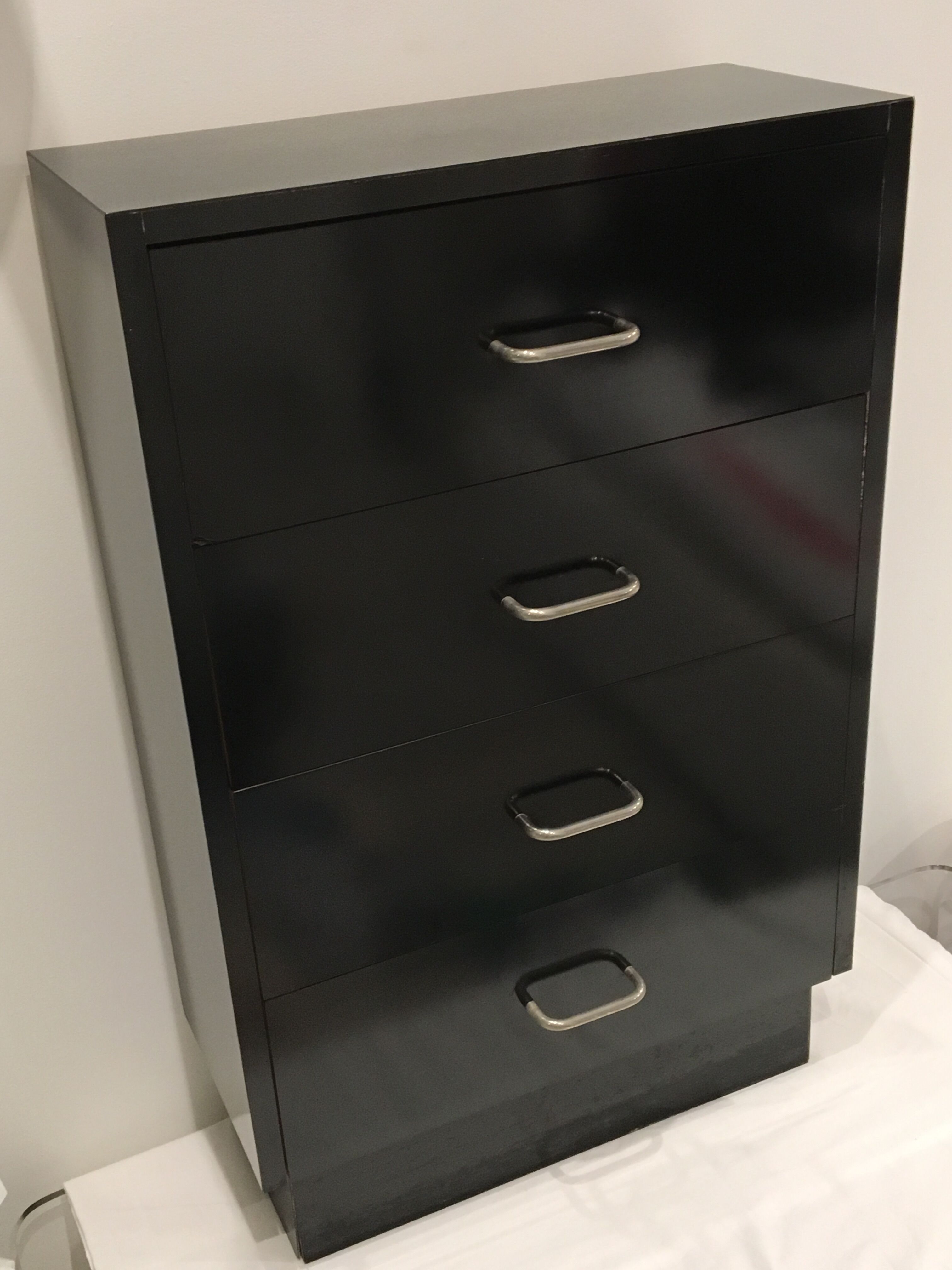 Chiffonnier formica noir