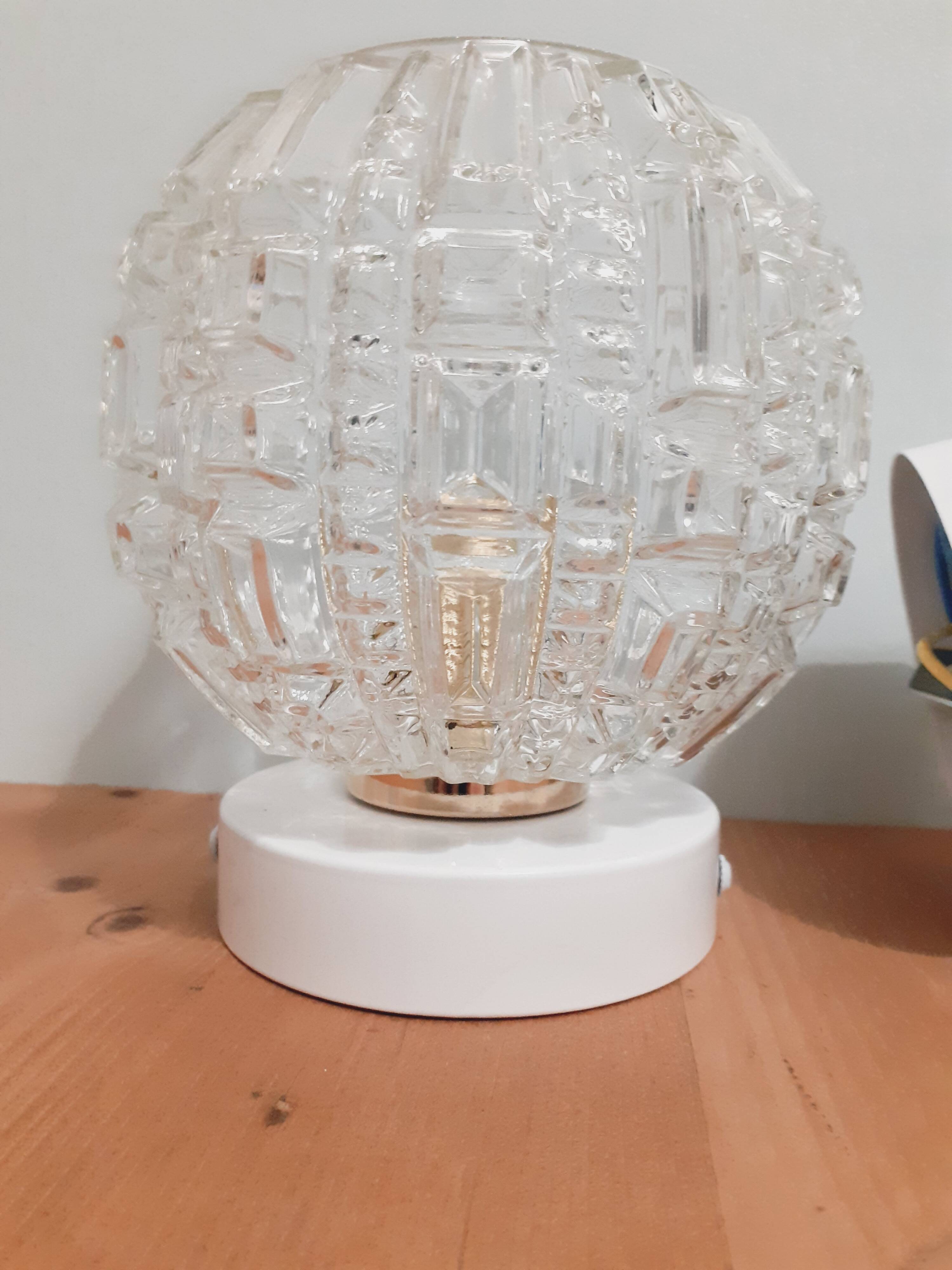 Pair of vintage globe wall lights