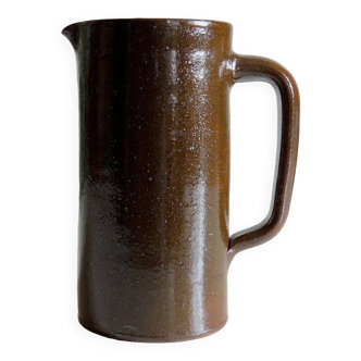 Tall vintage pyrite terracotta pitcher