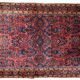 Handmade antique Persian Sarouk rug 94cm x 167cm 1910s