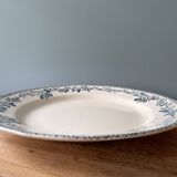 Old round dish Terre de Fer Debray, Guadeloupe service