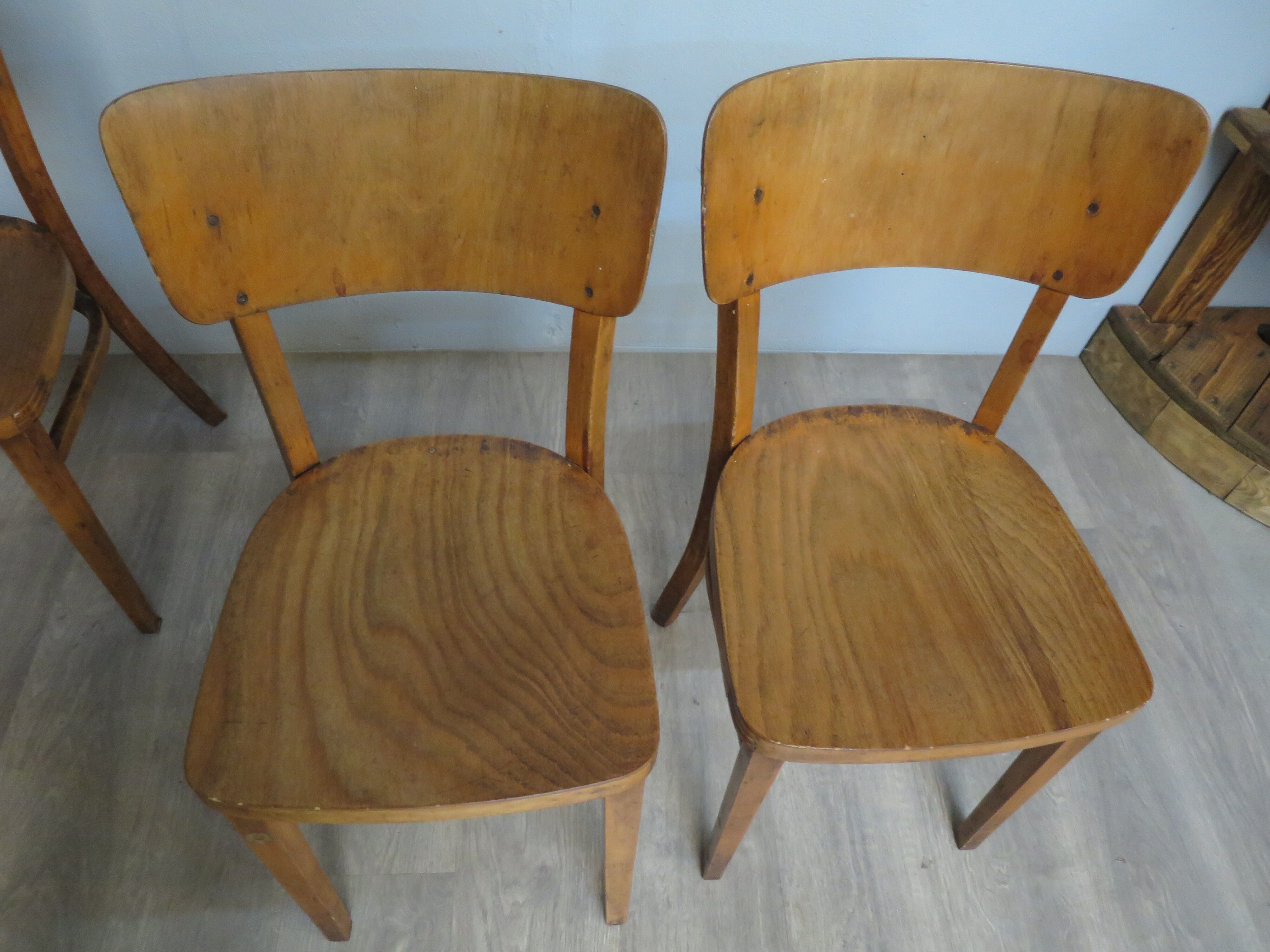 Ensemble de 4 chaises de bistrots thonet