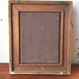 Old 19th century waterfall canvas