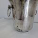 Vintage silver metal champagne bucket