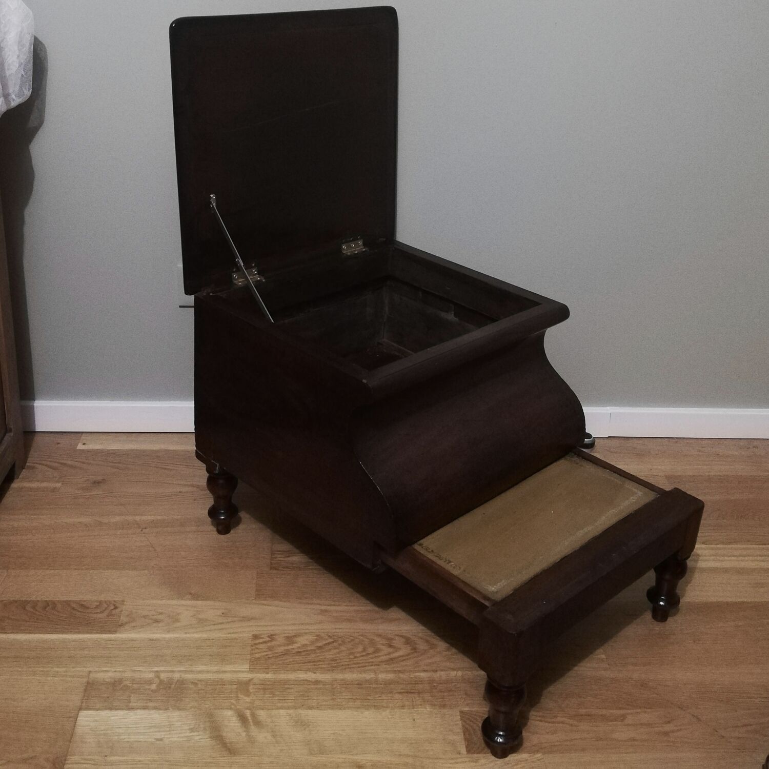 Old mahogany bookcase