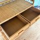 Vintage bamboo and rattan desk
