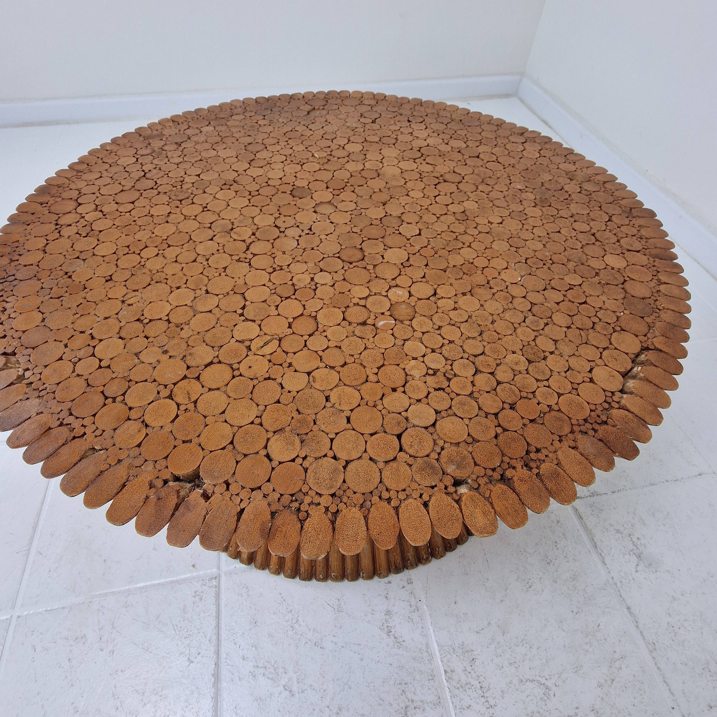 Table basse en bambou en forme de gerbe de blé par McGuire, États-Unis, vers 1970