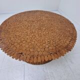 Table basse en bambou en forme de gerbe de blé par McGuire, États-Unis, vers 1970