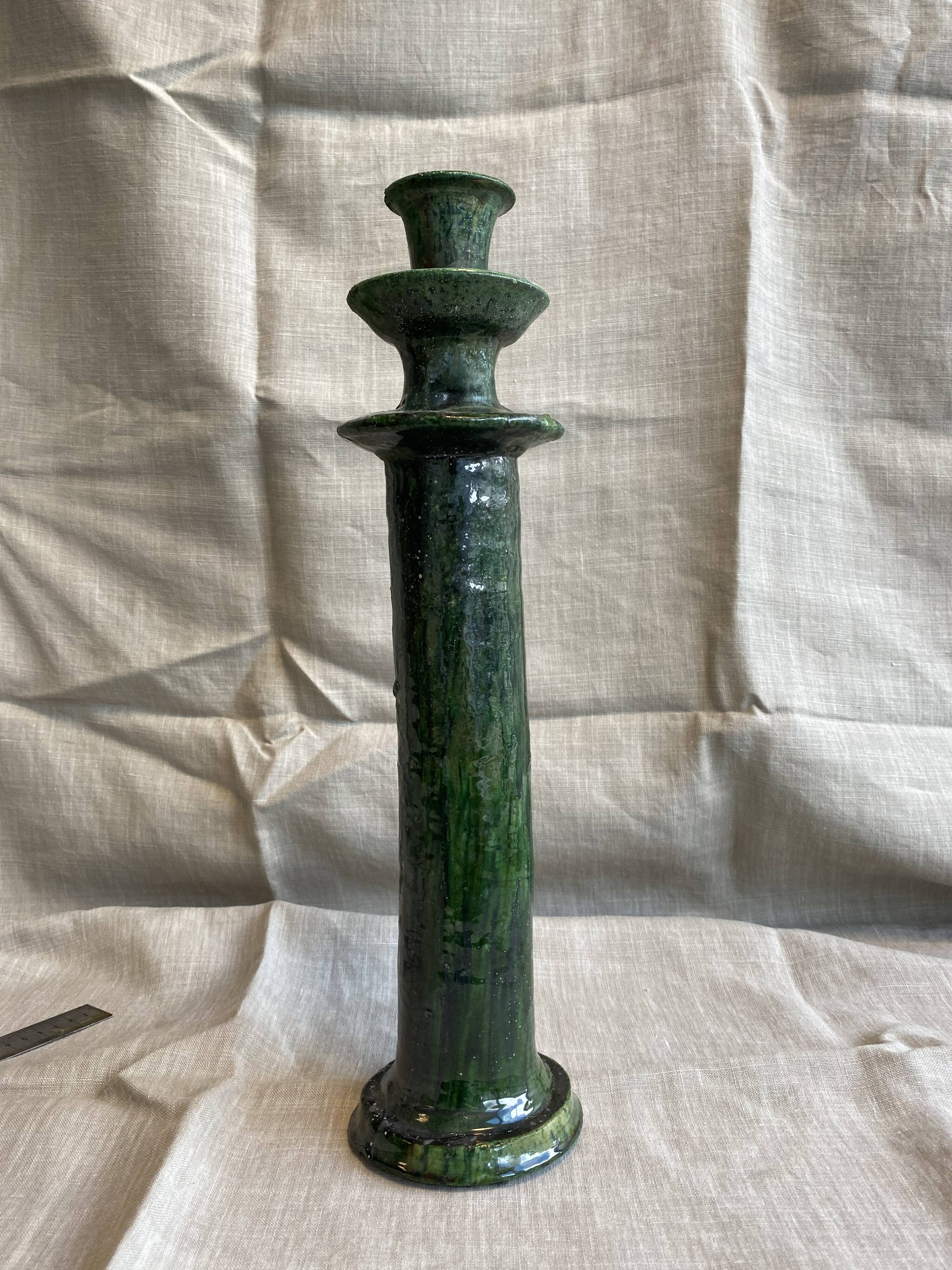 Tamegroute pottery candle holder