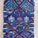 Colorful Boucherouite Moroccan rug - 74 x 129 cm
