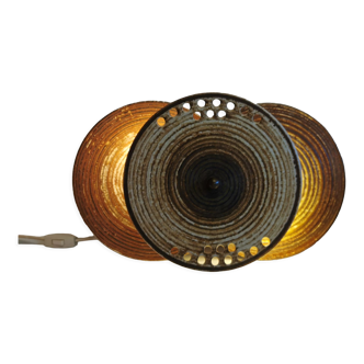 Wall lamp in ceramic/stoneware, made by Axella Denmark 1960-1970s